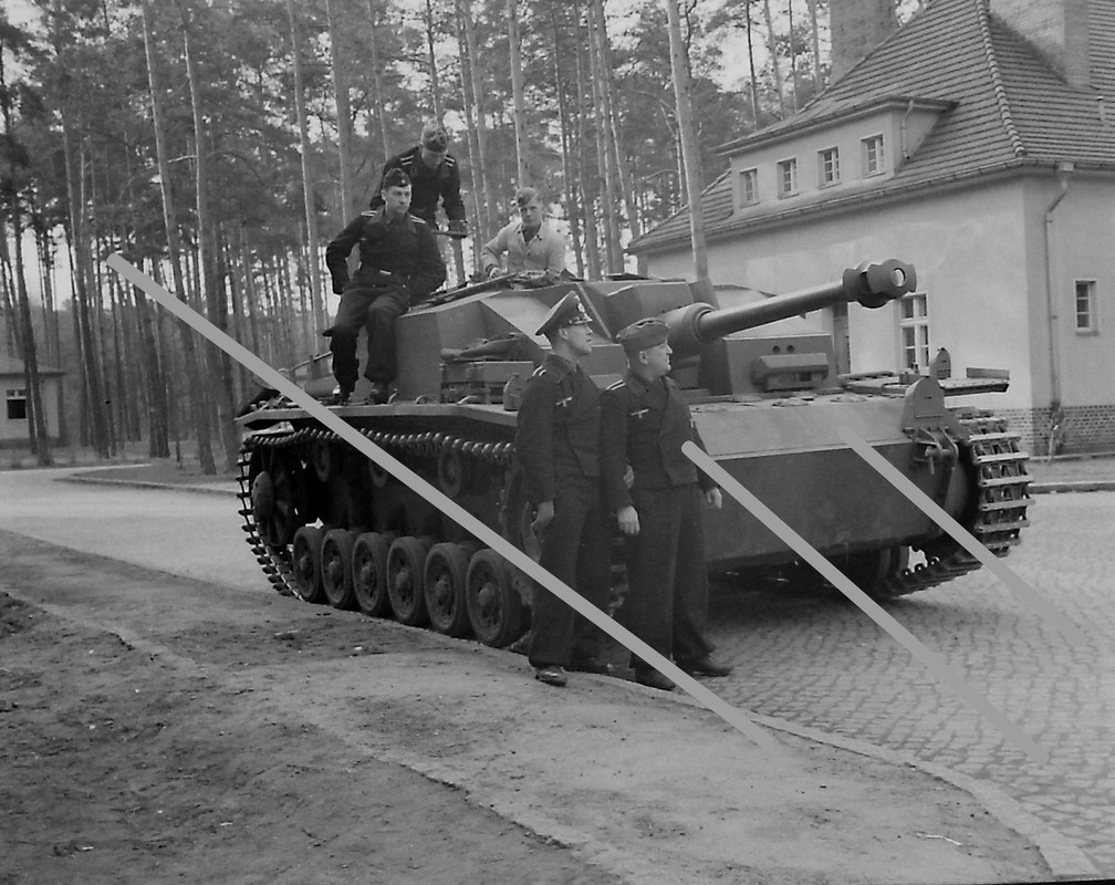 Orig.Negativ Panzer Sturmgeschütz Nahaufnahme De