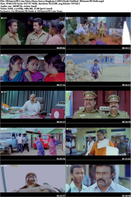Main Hoon Surya Singham 2 2019 Full Hindi Dubbed WEBRip 