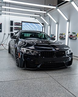 Full Detail service with ceramic spray wax finish on exterior and deep-cleaned interior