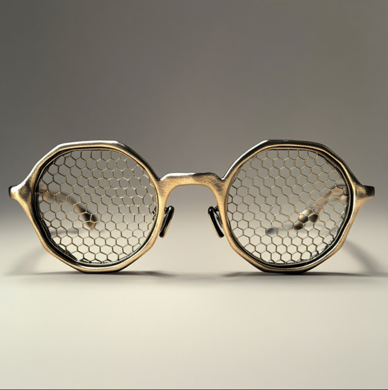 Gafas reticulares para el trabajo visual