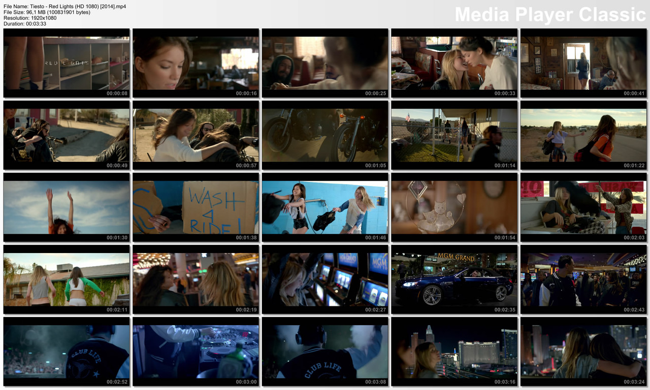 Tiesto - Red Lights (HD 1080) [2014]
