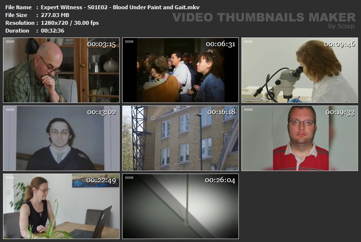 Expert Witness - S01E02 - Blood Under Paint and Gait.mkv