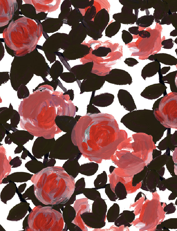 Floral print detail