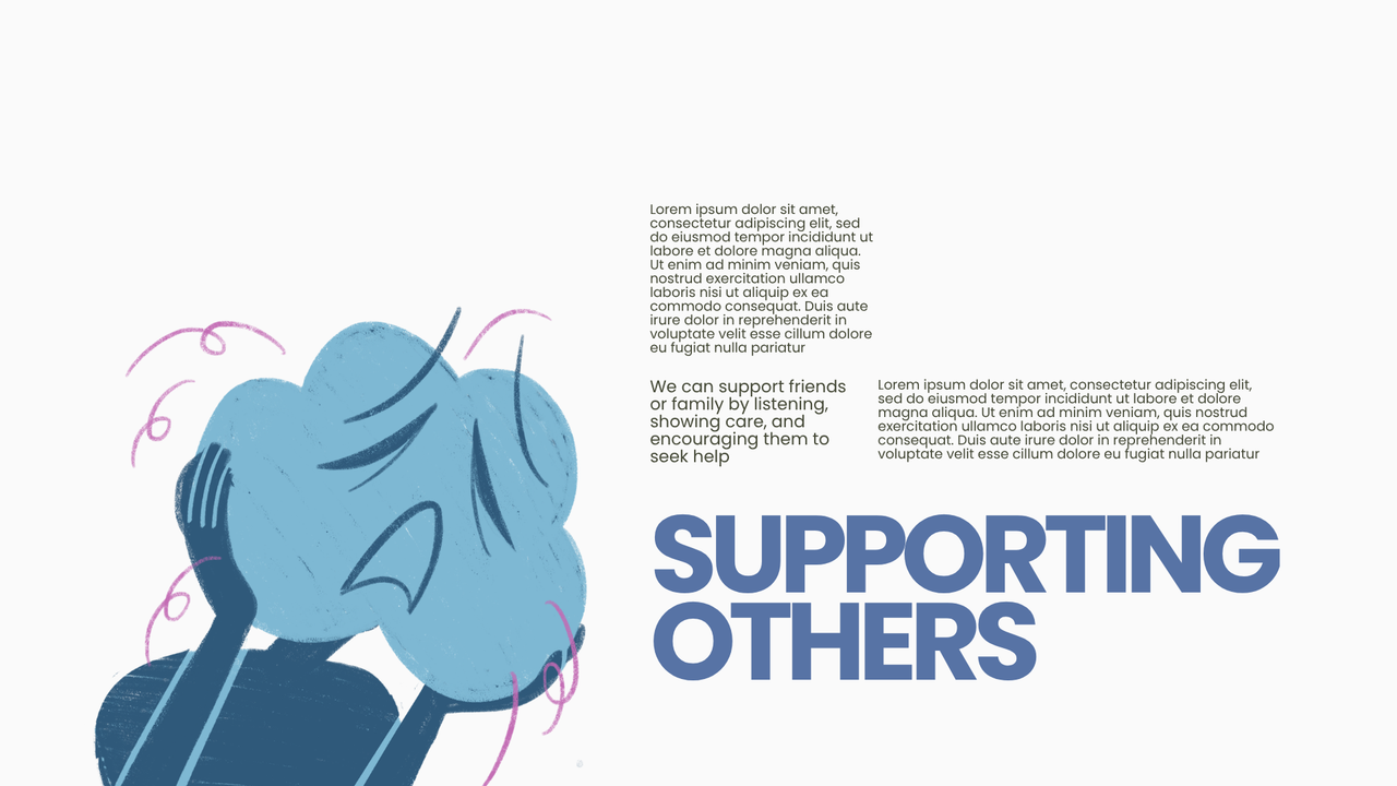 Green Black Illustration Mental Health Presentation