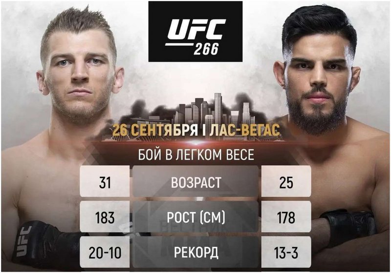 Дан Хукър срещу Насрат Хакпараст на UFC 266
