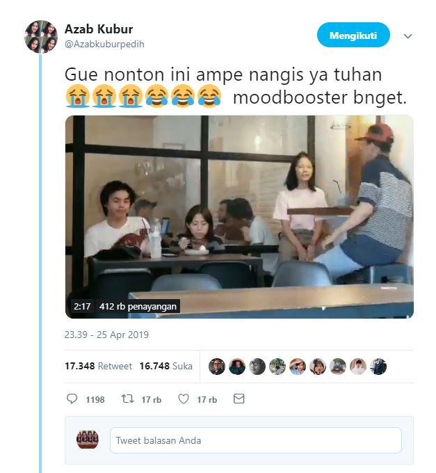 Video dua sejoli rayakan anniversary ke-seminggu pacaran