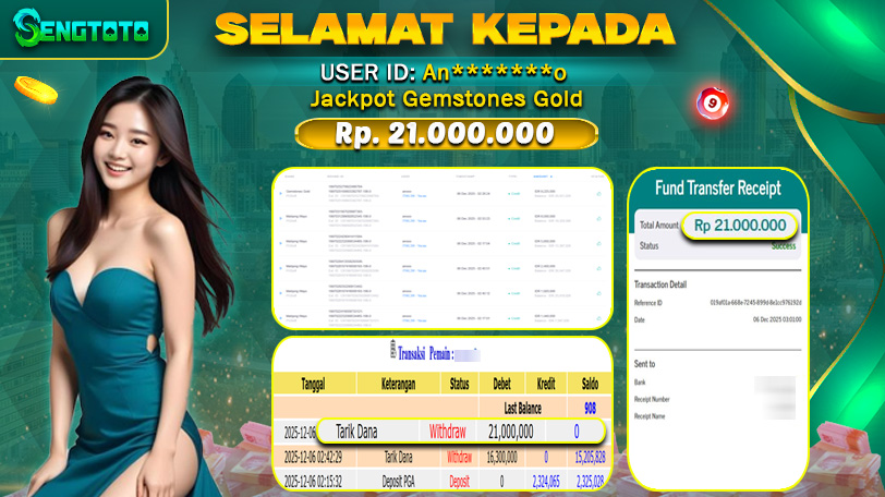 BUKTI PEMBAYARAN SLOT GEMSTONES GOLD