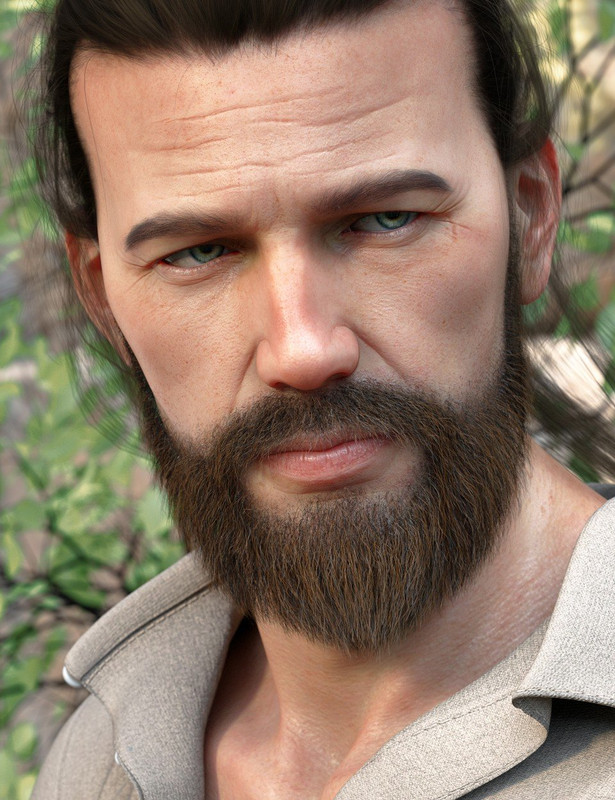 Stranded Whiskers for Genesis 8 Male(s)