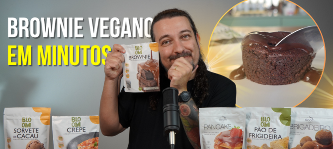 Receita: brownie vegano em minutos com essa mistura poderosa da Bloom Brasil