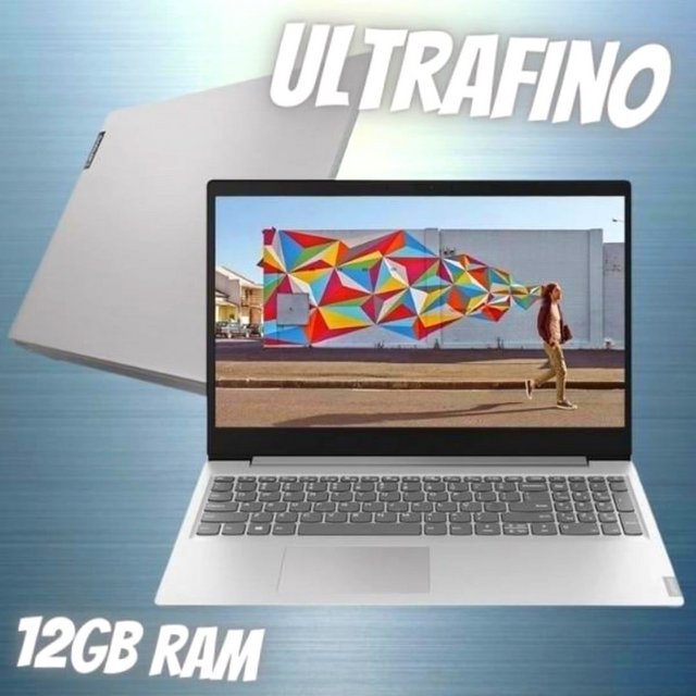 Notebook Lenovo Ultrafino Ideapad S145 AMD Ryzen 5 12GB 1TB Linux 15.6″ Prata