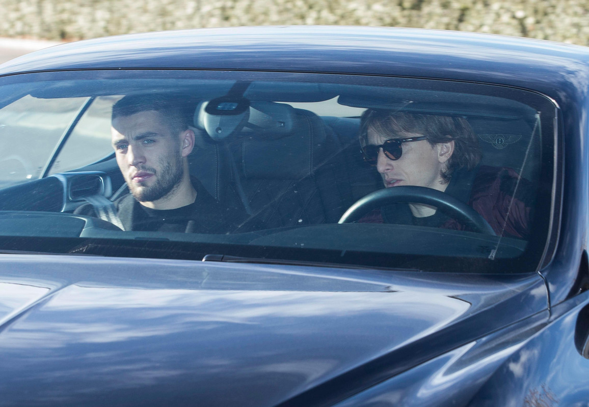 Luka driving his Bentley