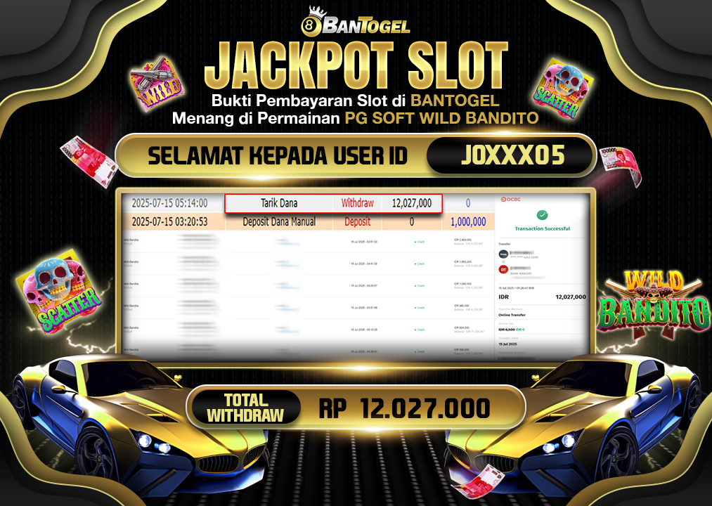 BUKTI JACKPOT LUNAS BANTOGEL