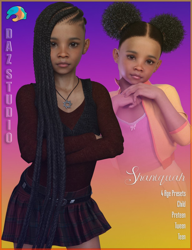 Shaniquah for Genesis 3 and 8 Female Shaniquah for Genesis 3 and 8 Female