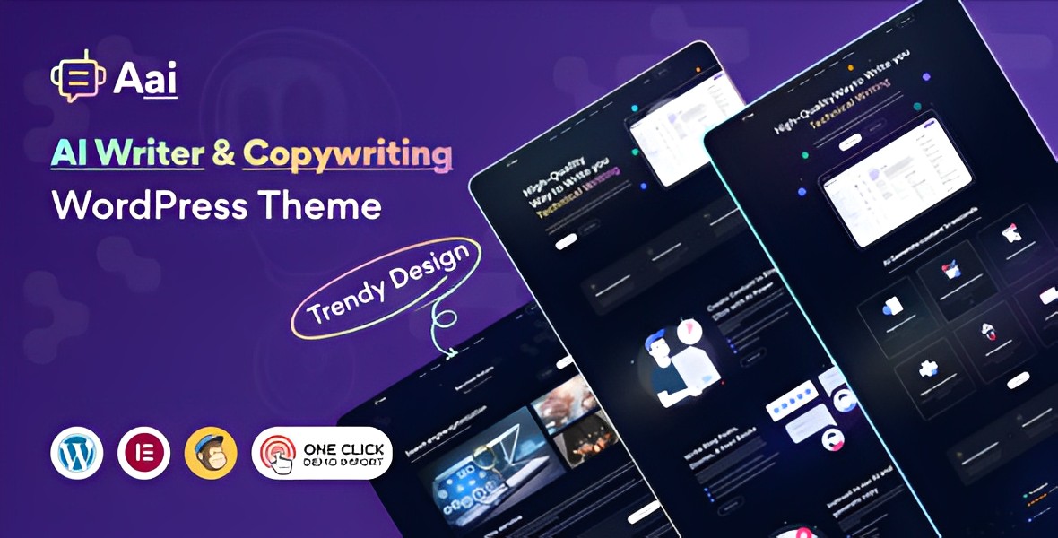 Aai – AI Writer & AI Copywriting Landing Page Theme WordPress