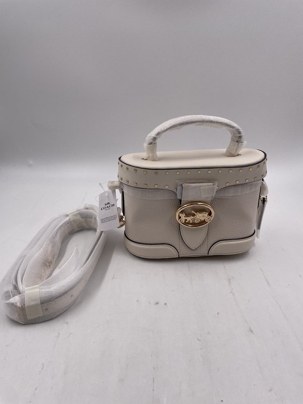 COACH LTH RIVE GEORGIE GEM CROSSBODY CHALK COLORED BAG