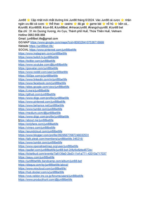 Jun88 ✅ Link đăng ký Jun88 ⭐ Chính hãng cập nhật mới nhất 2024 ⭐