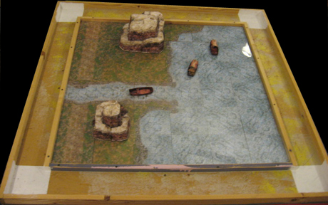 Game table with acrylic