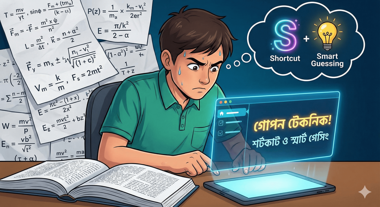 ফিজিক্স আর ম্যাথের বড় বড় অঙ্ক দেখে ঘাম ছুটে যায়? জেনে নিন ‘শর্টকাট’ ও ‘স্মার্ট গেসিং’ এর গোপন টেকনিক!