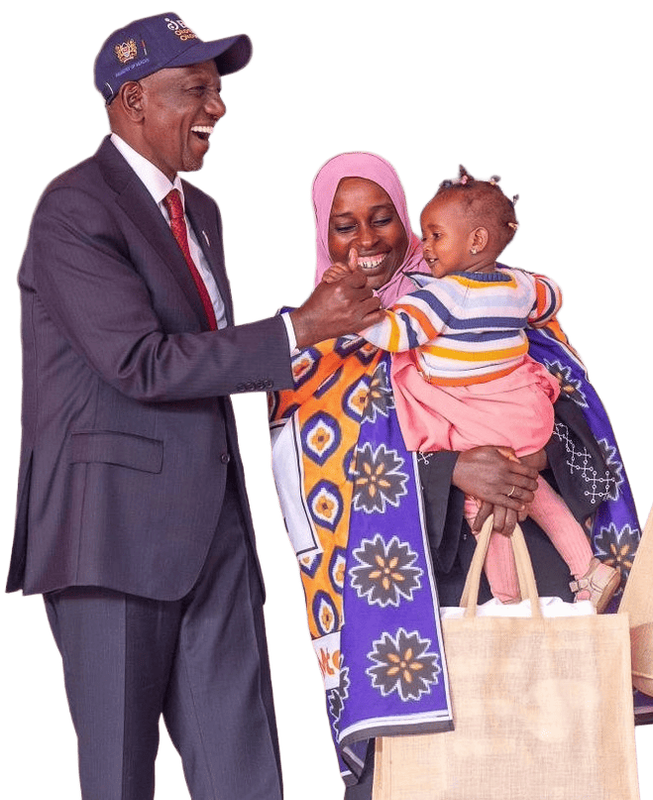 Kenyan mother in a health facility corridor, representing the maternal and newborn health crisis