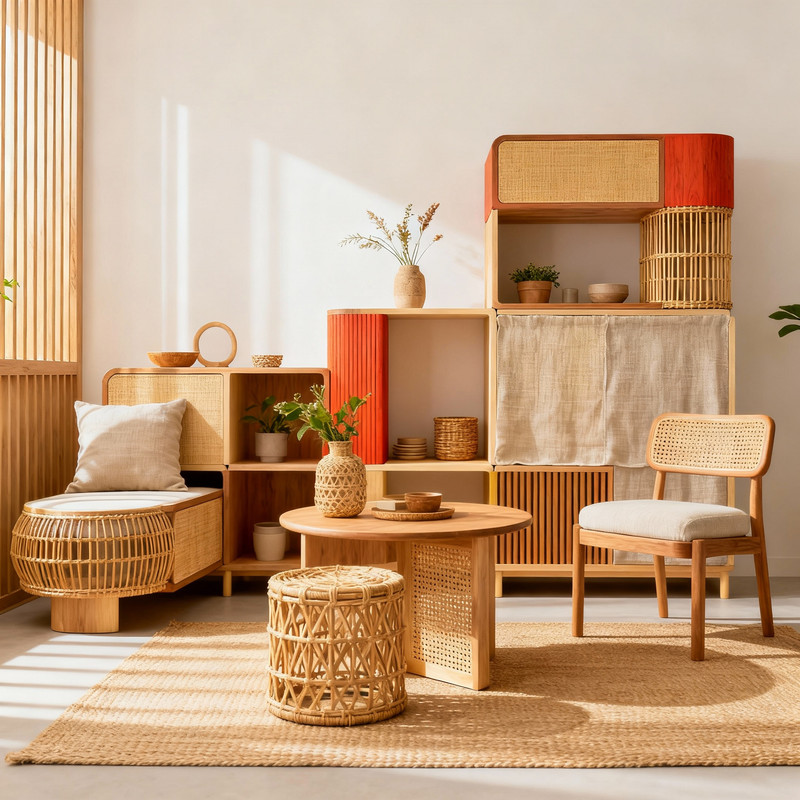 Современный интерьер с мебелью