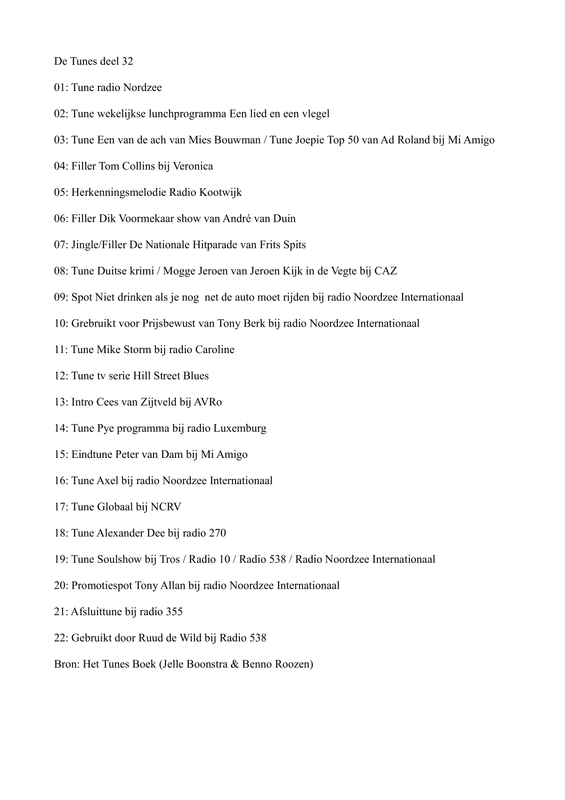 tunes deel 32