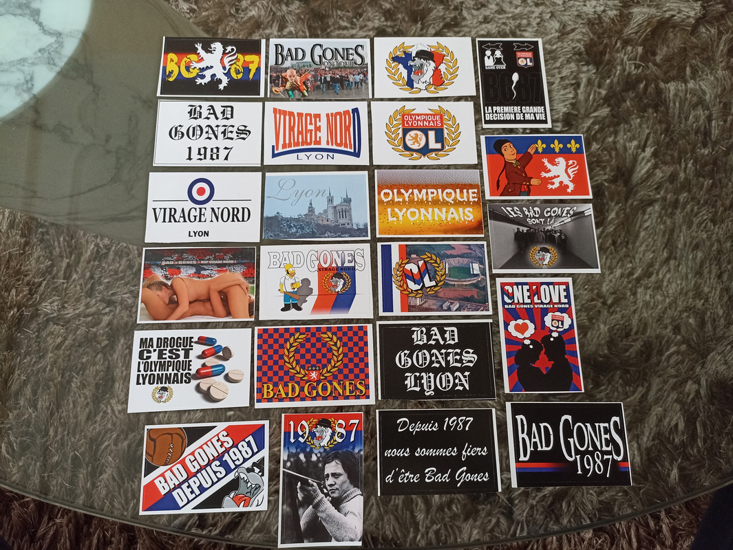 [VENTE] Stickers français (Lyon, Monaco, Paris, Metz, Sochaux, Reims, Amiens...) dont ANCIENS GROUPES 1709992929041