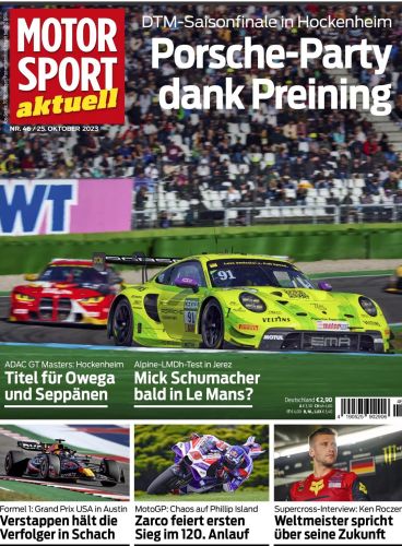 Cover: Motorsport aktuell Magazin No 46 vom 25  Oktober 2023