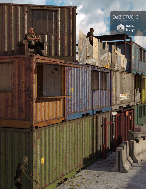 survival container stronghold 00 main daz3d