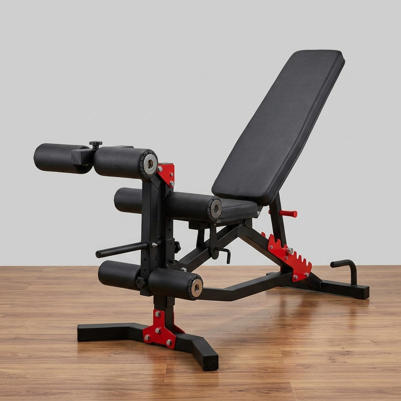 Banc de musculation multifonctions avec leg extension