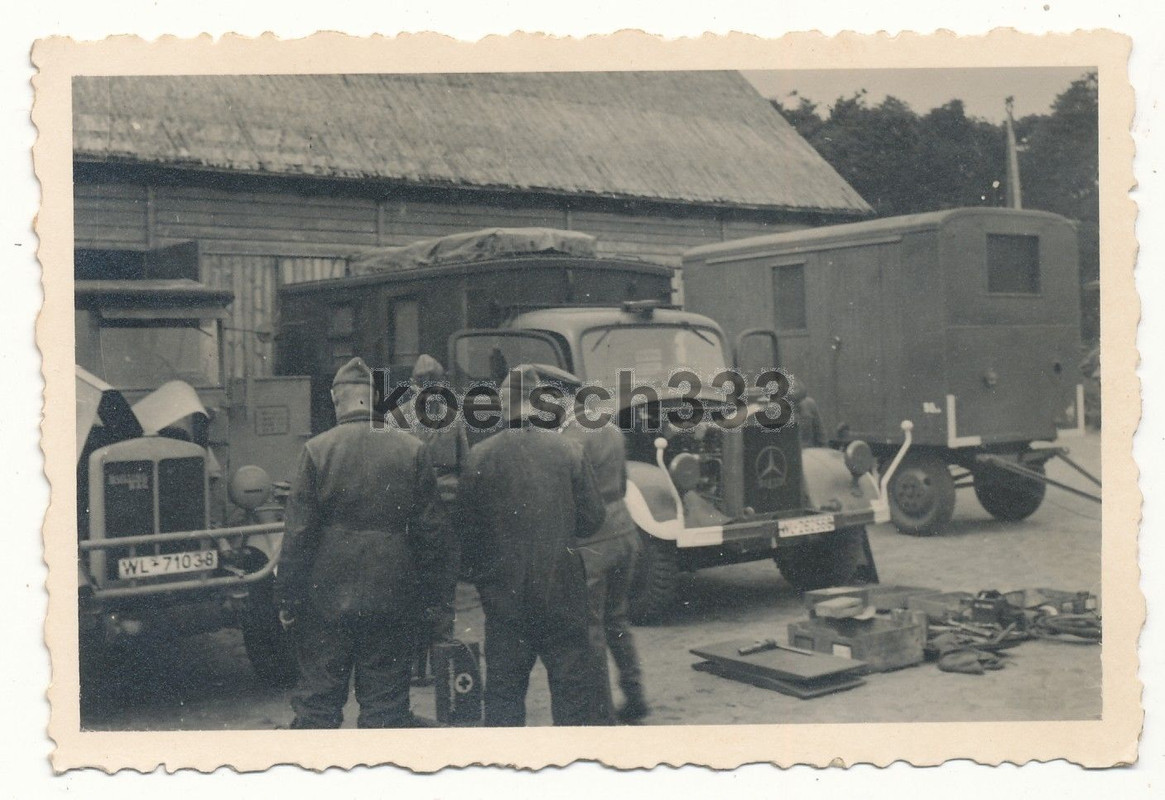 Foto Büssing NAG Mercedes Benz LKW Kfz Anhänger 