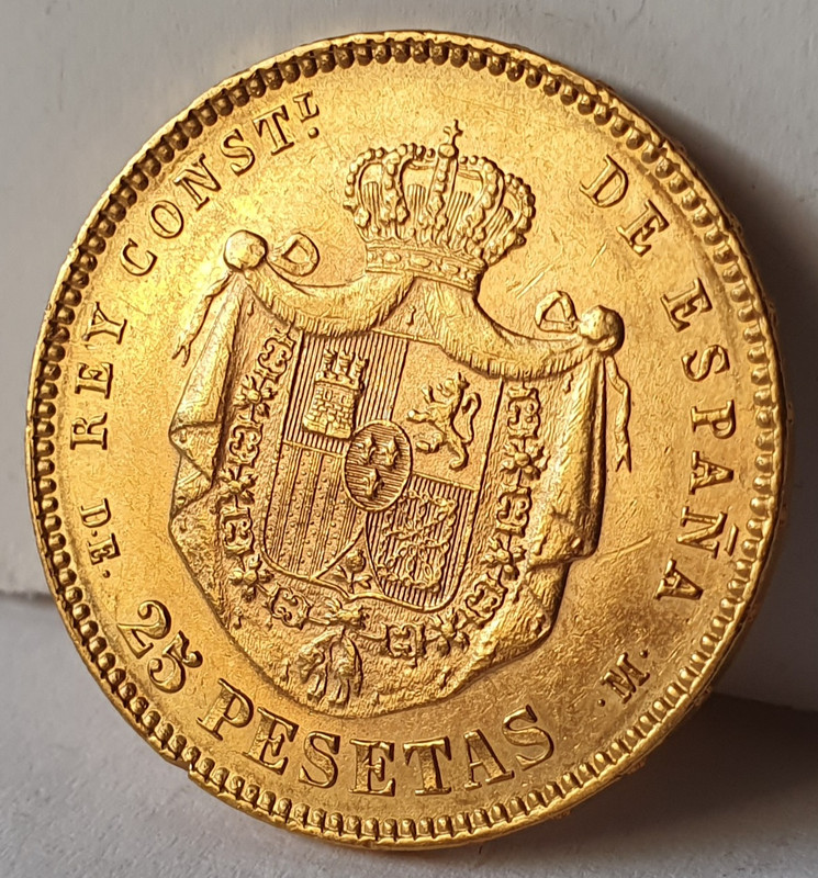 25 Pesetas de Alfonso XII de 1877 20221212-133040