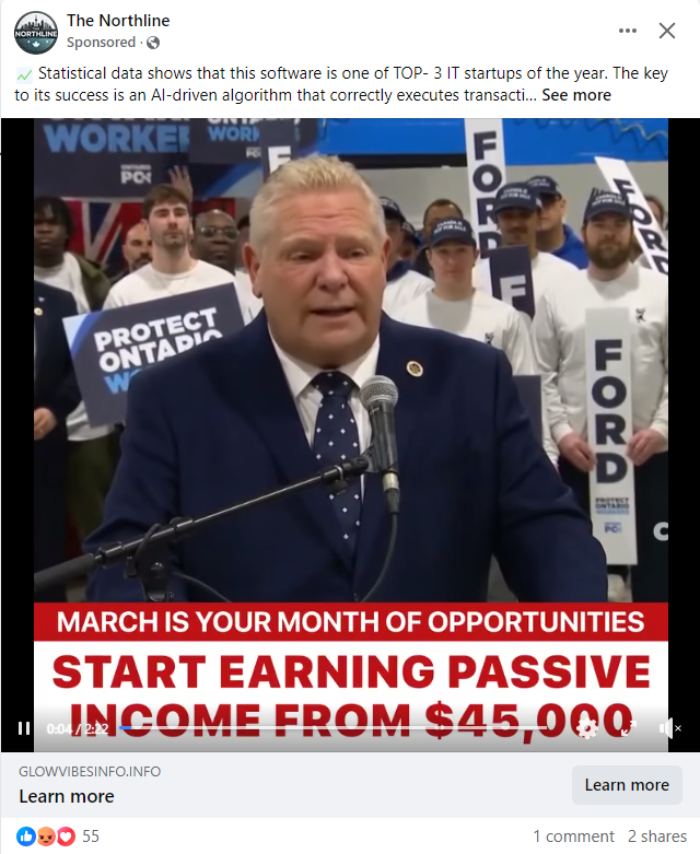 Doug Ford Investment Scam