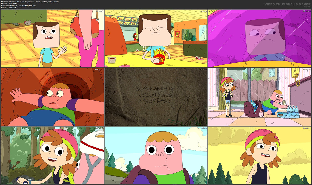 Clarence E01E02 Fun Dungeon Face   Pretty Great Day with a Girl.mkv