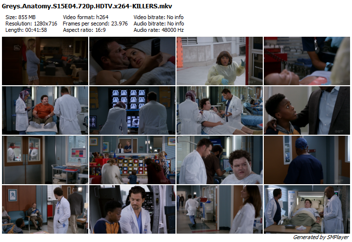 Greys Anatomy S15E04 720p HDTV x264 KILLERS Greys Anatomy S15E04 720p HDTV x264 KILLERS