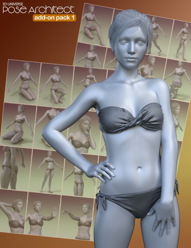     Pose Architect Add-on Pack 1 for Genesis 8 Female(s)