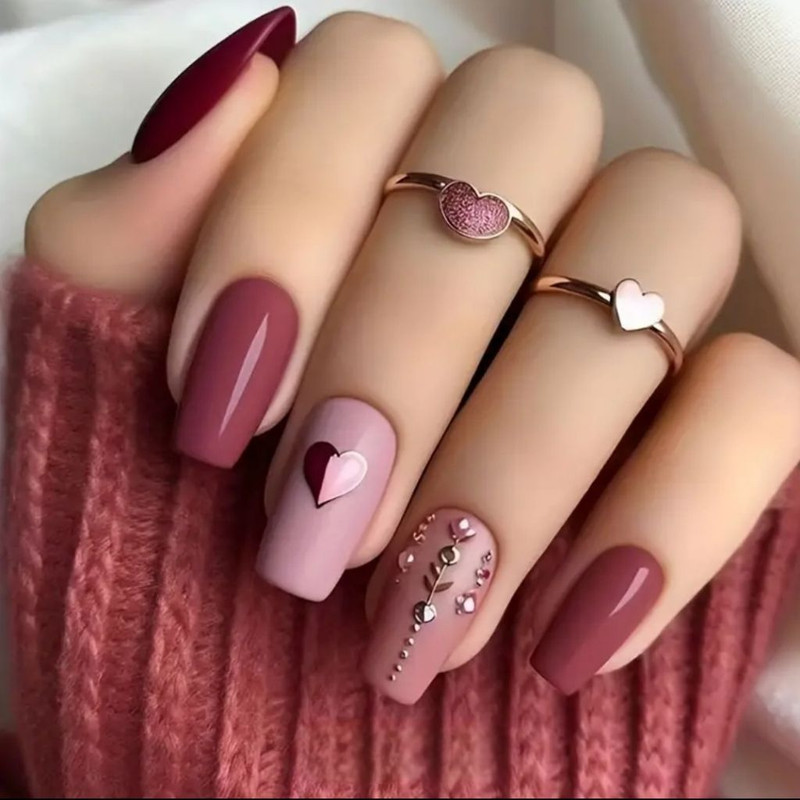 Glamorous feminine nail designs winter inspiration 2026