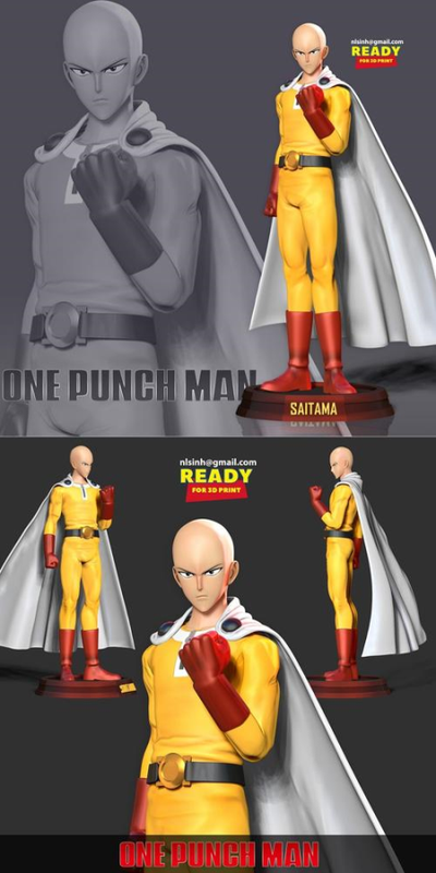 Angry Saitama – 3D Print Model