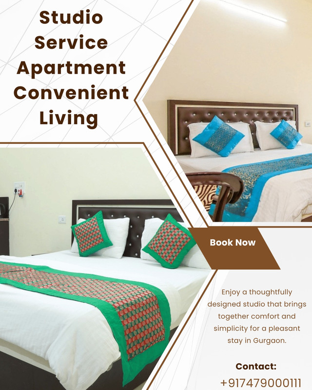 Studio Service Apartment Convenient Living