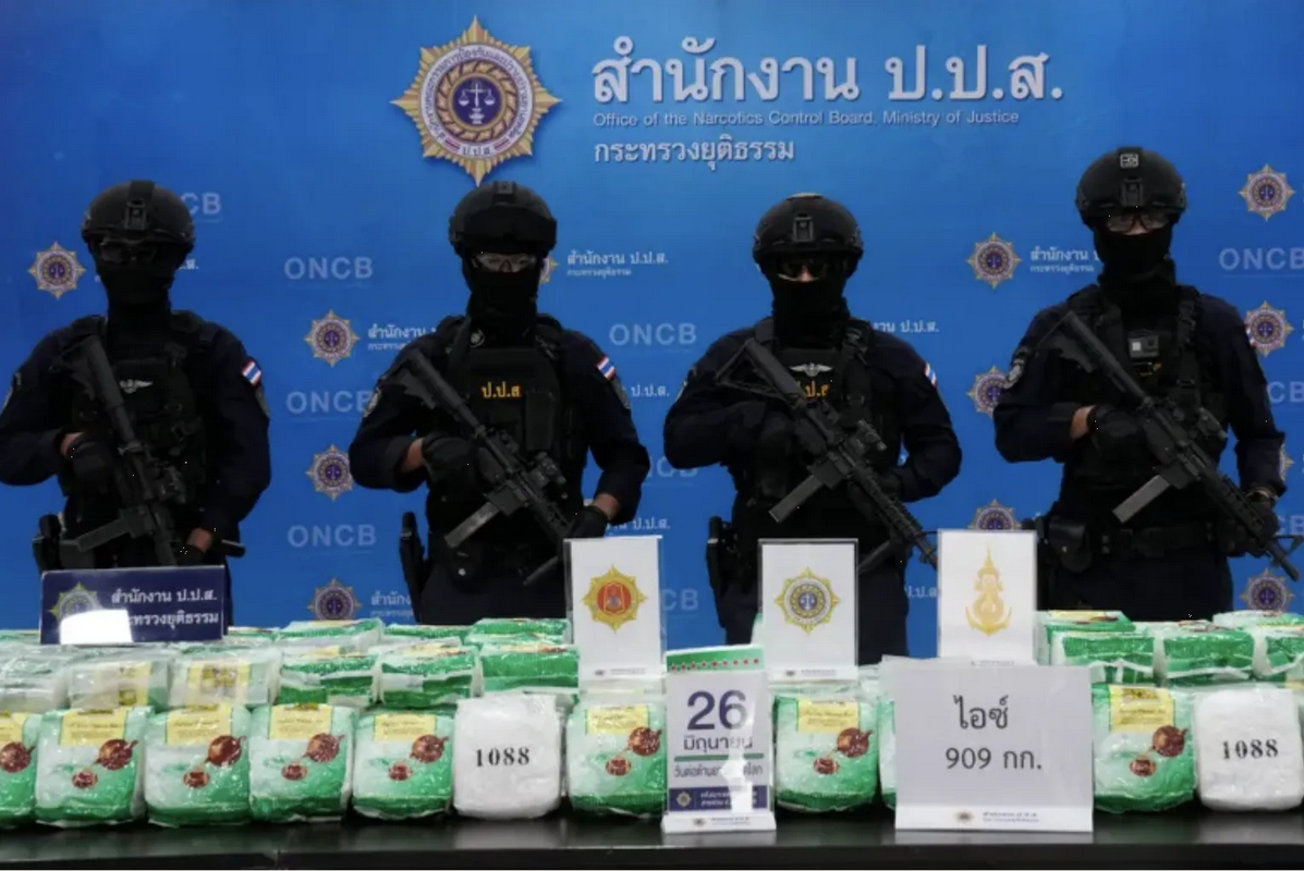 Incautaron casi 151 toneladas de metanfetamina en Asia