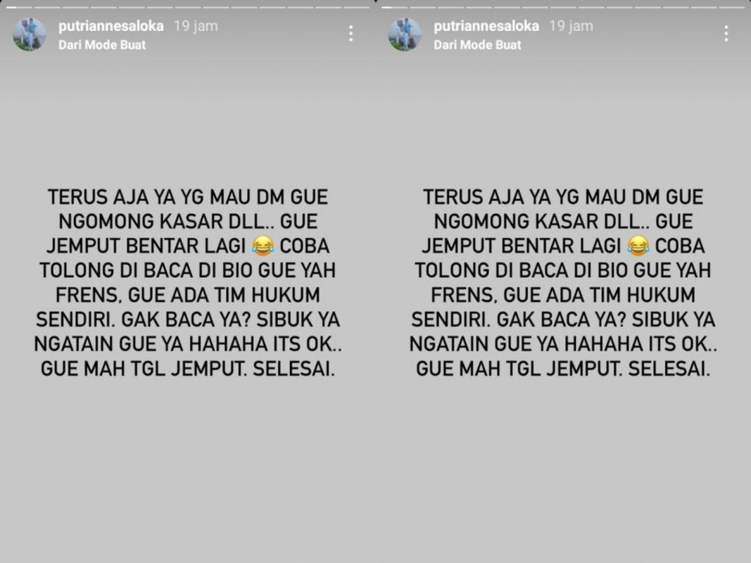 Putri Anne beri peringatan untuk haters 