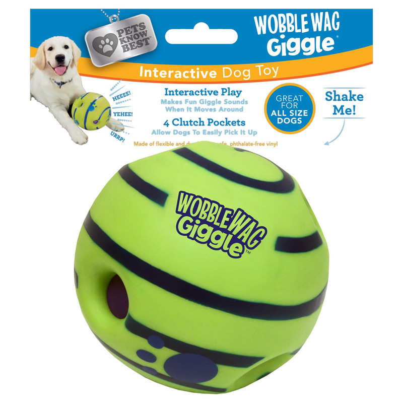 Pets Know Best Wobble Wag Giggle Ball Interactive Dog Toy