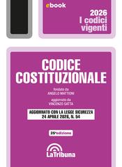 Vincenzo Satta – Codice costituzionale (2026)