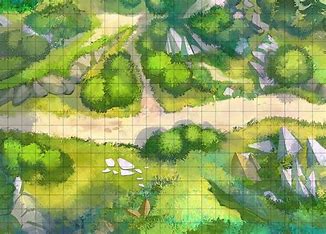 Wooded road terrain