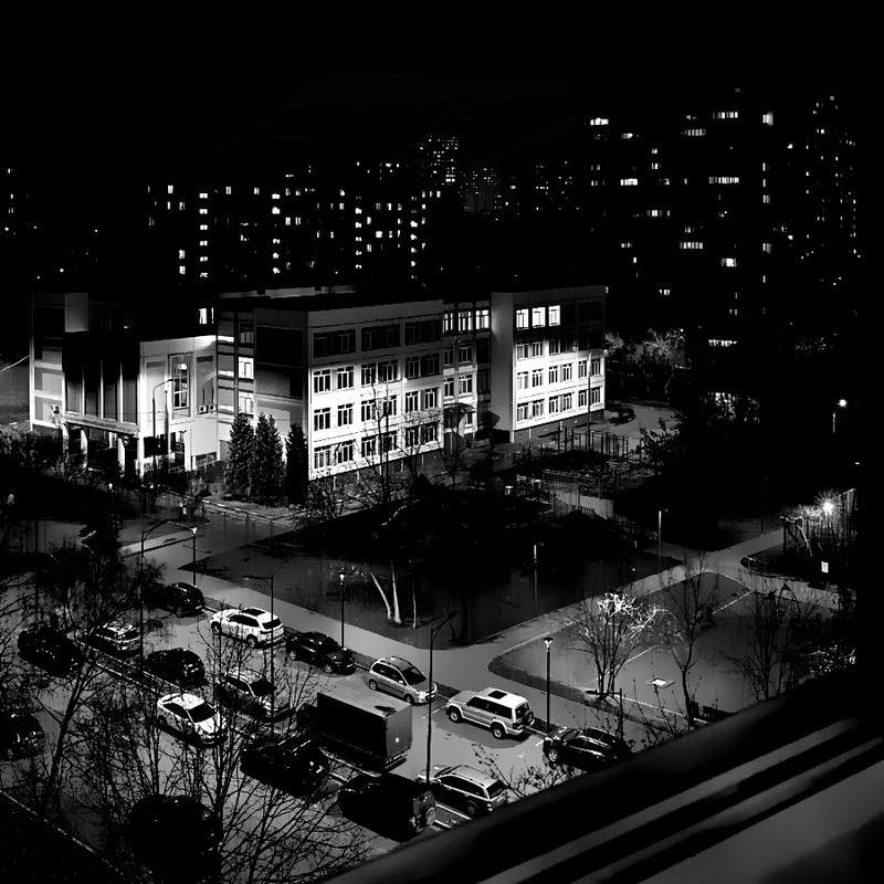 Window shot night