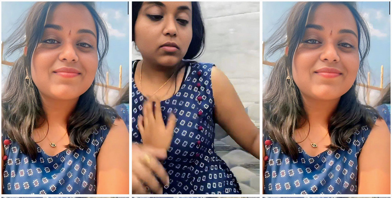 Cute chubby girlfriend naked video rubbing her boob closeup