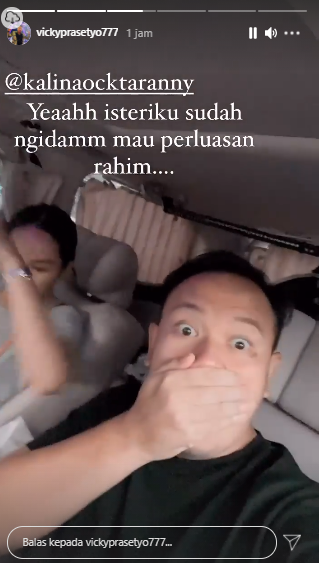 Vicky Prasetyo terkejut saat tahu Kalina Ocktaranny mendadak ingin rujak
