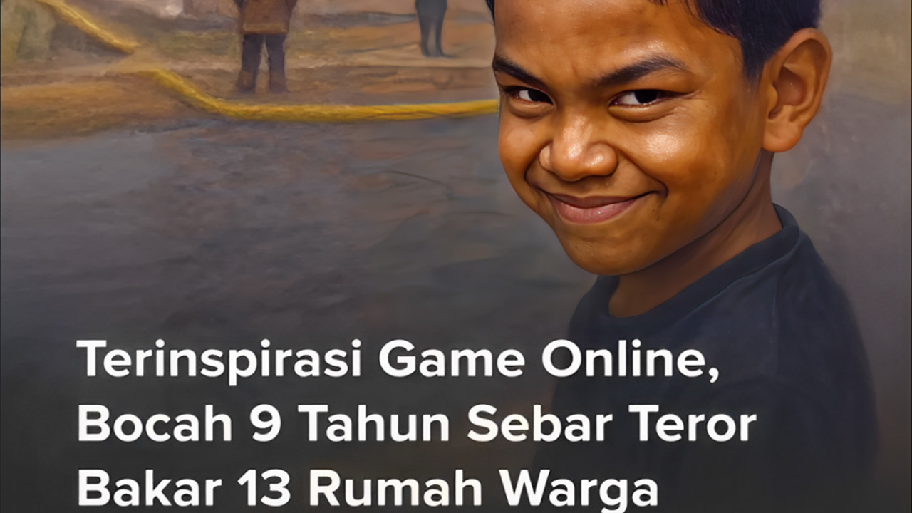 Terinspirasi Game Online, Bocah 9 Tahun Bakar 13 Rumah di Sukabumi
