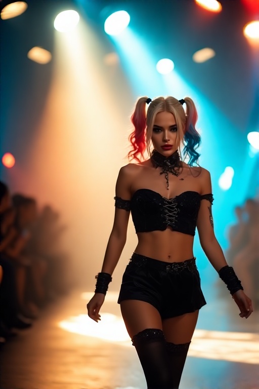 Harley-Quinn-in-black-Gothic-u-40