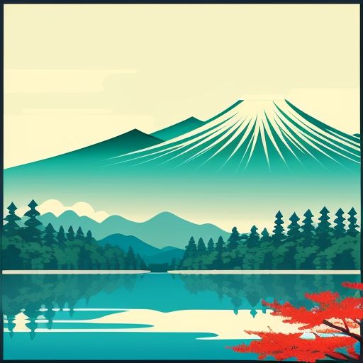 Painting-of-a-lake-with-trees-9