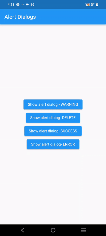 Warning Alert